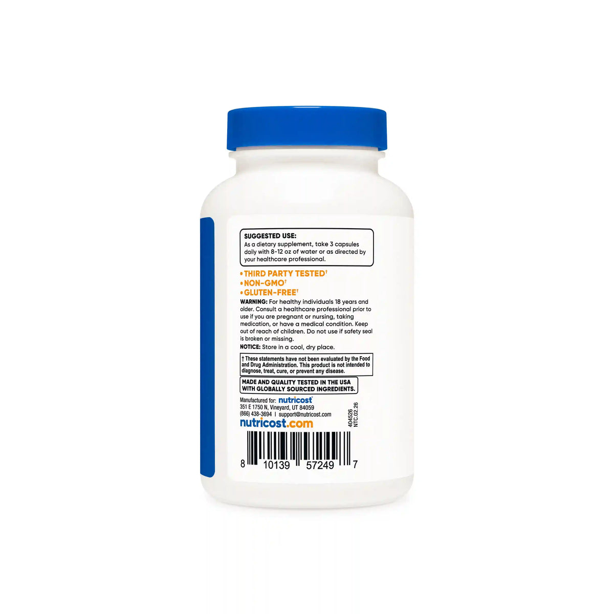 Nutricost Testosterone Complex Capsules