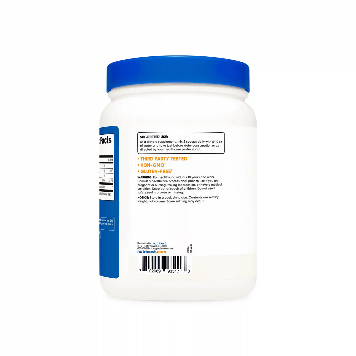 Nutricost Lactase Powder