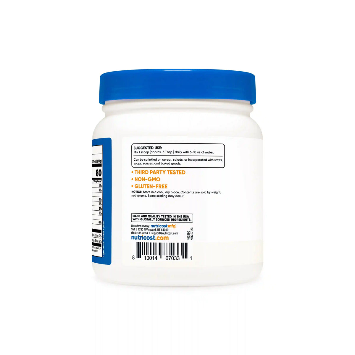 Nutricost Brewer's Yeast Powder