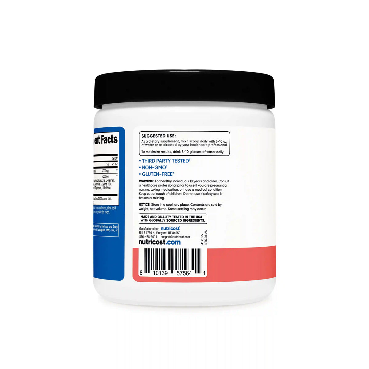 Nutricost Creatine + Aminos Powder