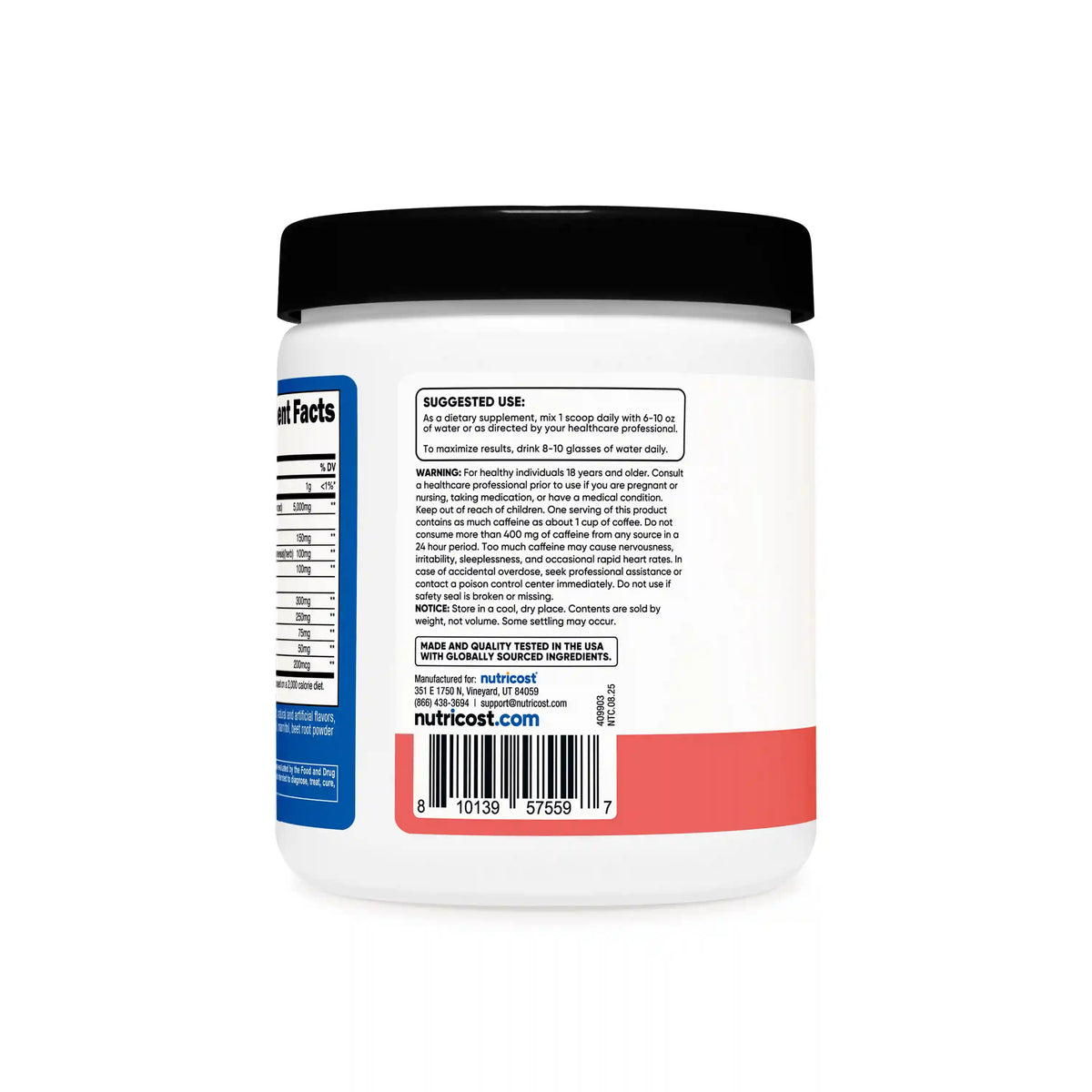 Nutricost Creatine + Energy Powder