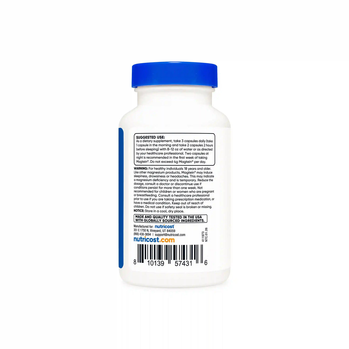 Nutricost Magnesium L-Threonate As Magtein®