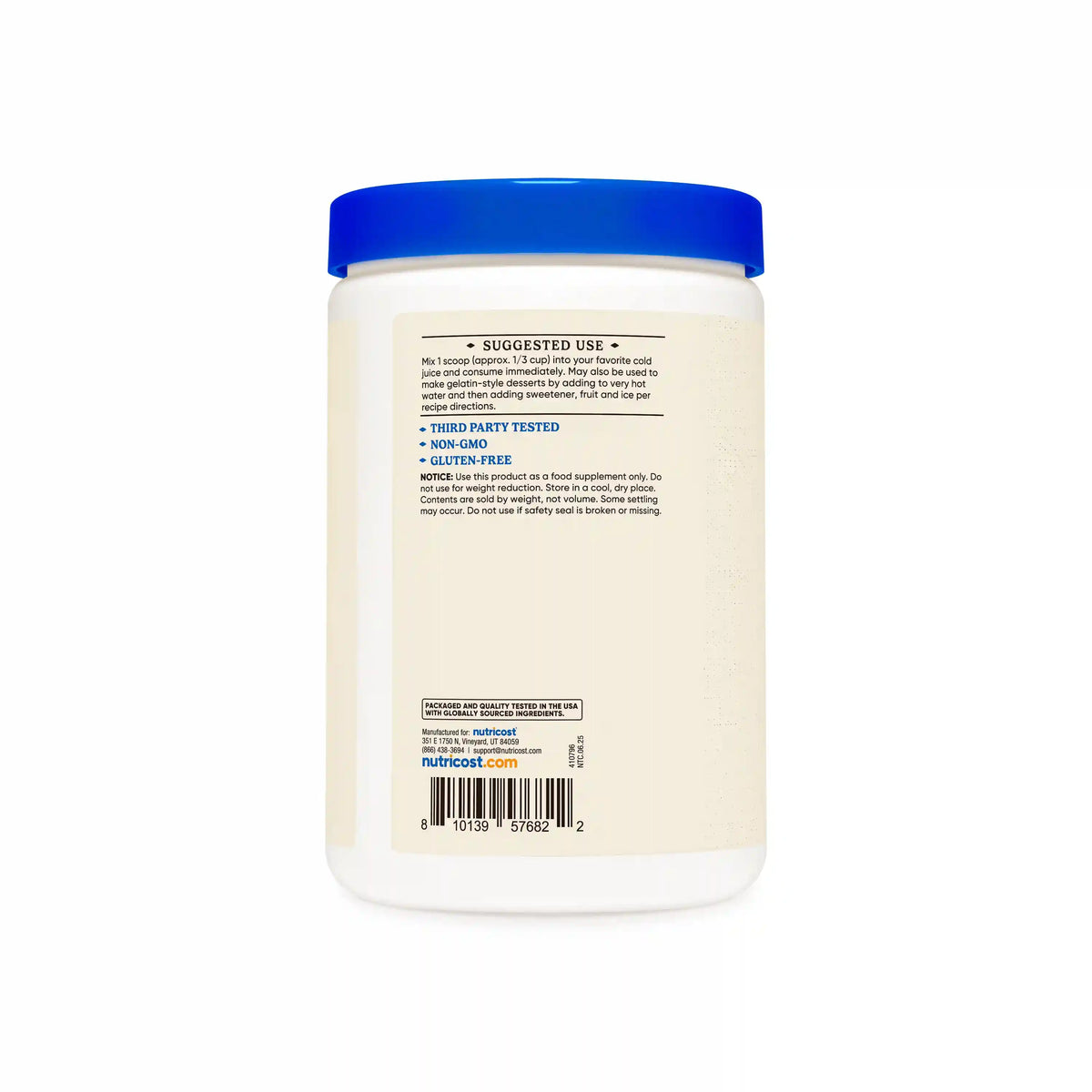 Nutricost Grass-Fed Beef Gelatin Powder