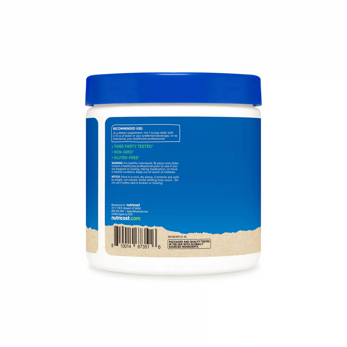Nutricost Organic Saw Palmetto Powder (8 OZ)