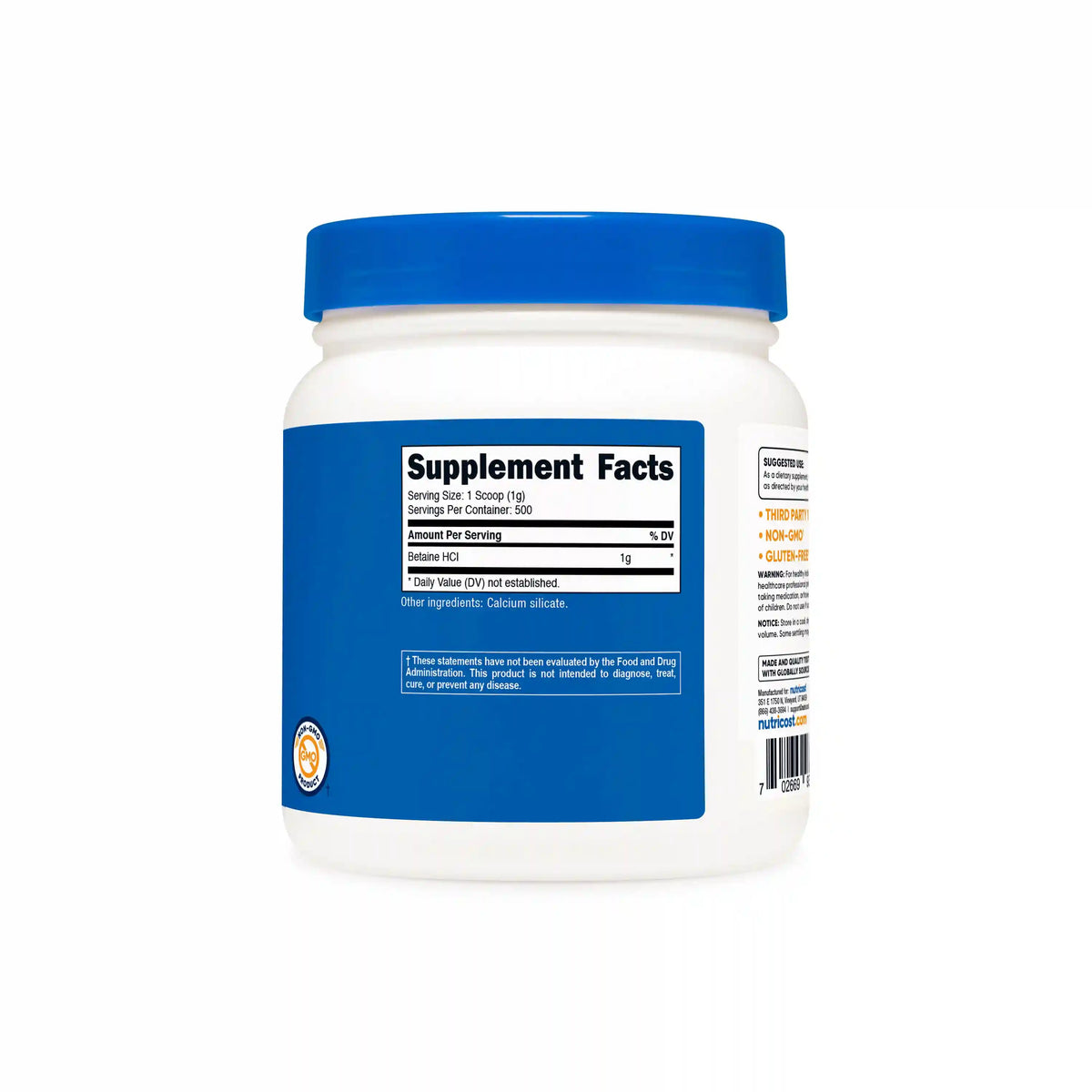 Nutricost Betaine HCL Powder