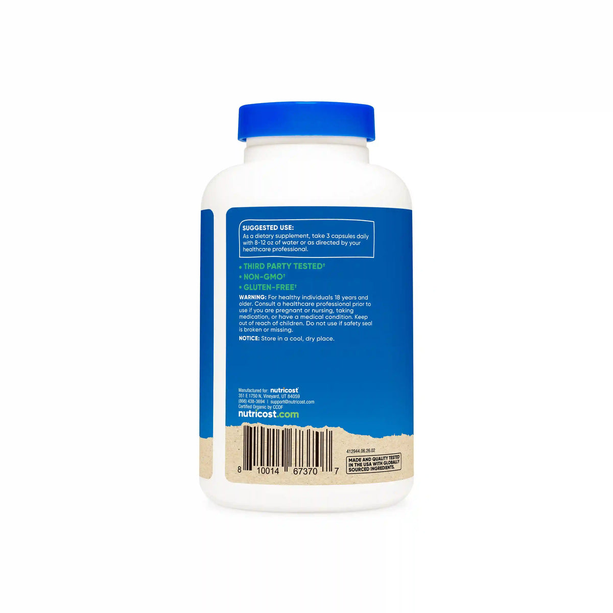 Nutricost Made With Organic Beet Root Capsules
