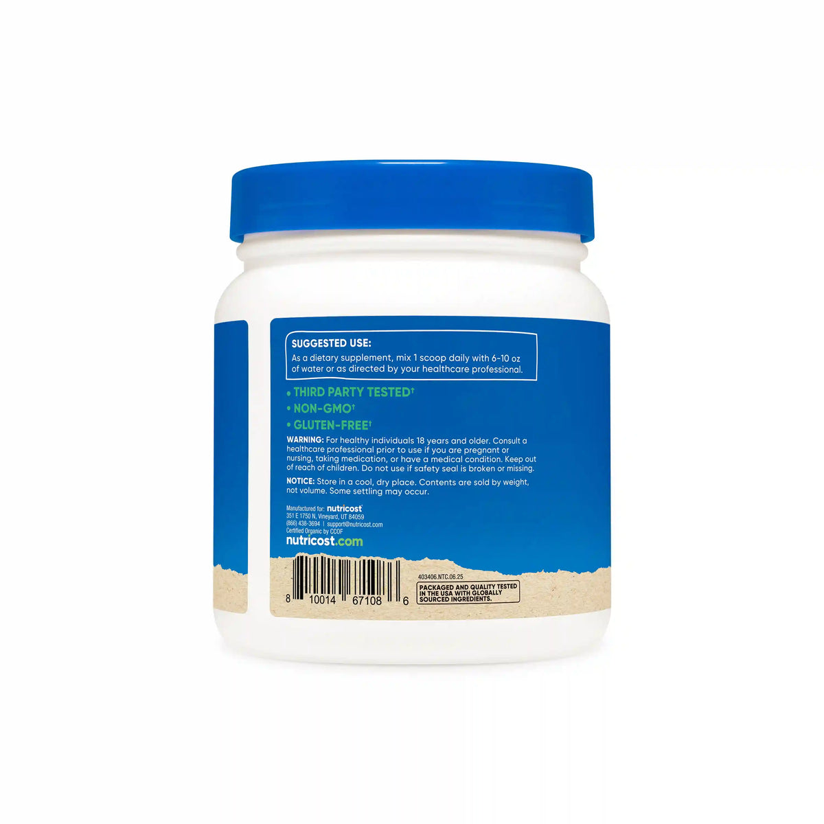 Nutricost Organic Inulin Powder
