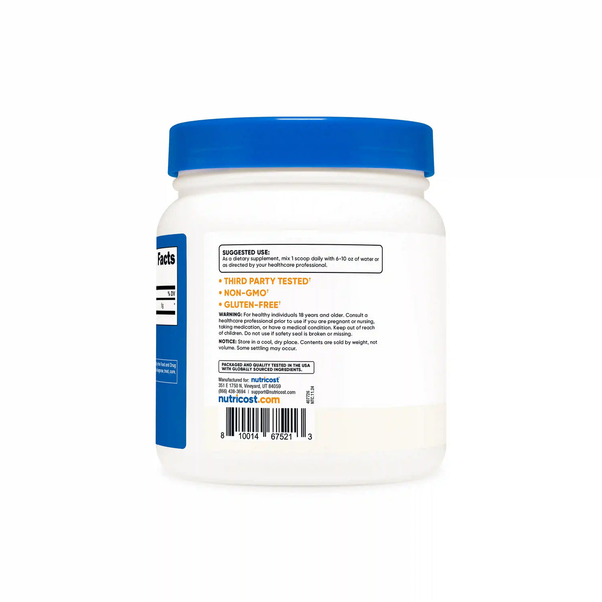 Nutricost L-Glutamine Powder