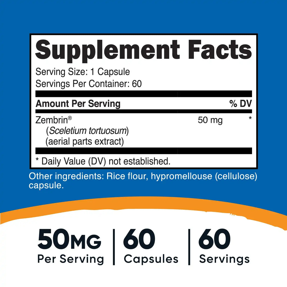 Nutricost Sceletium Tortuosum (Made with Zembrin) Capsules