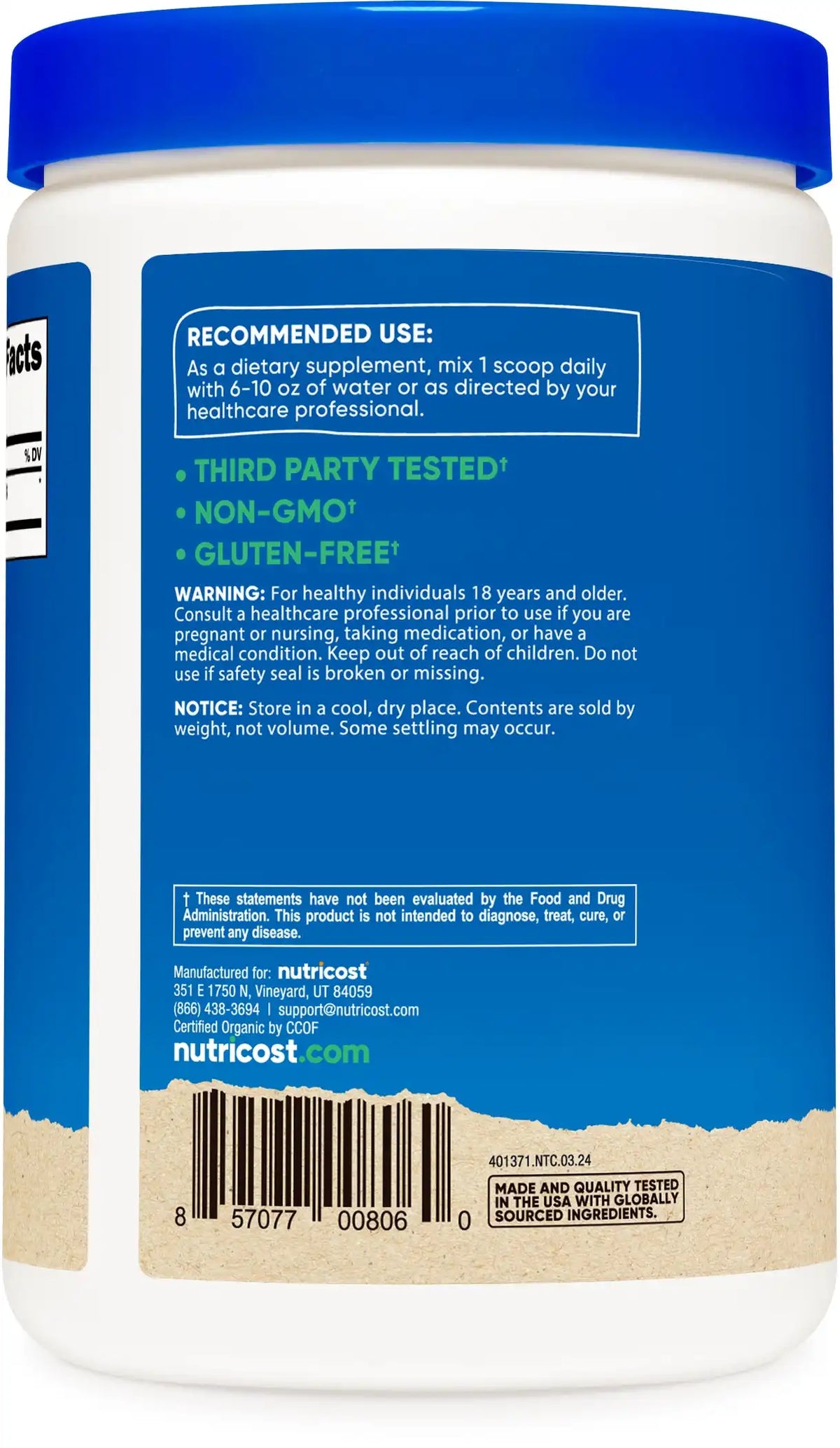 Nutricost Organic Cordyceps Powder