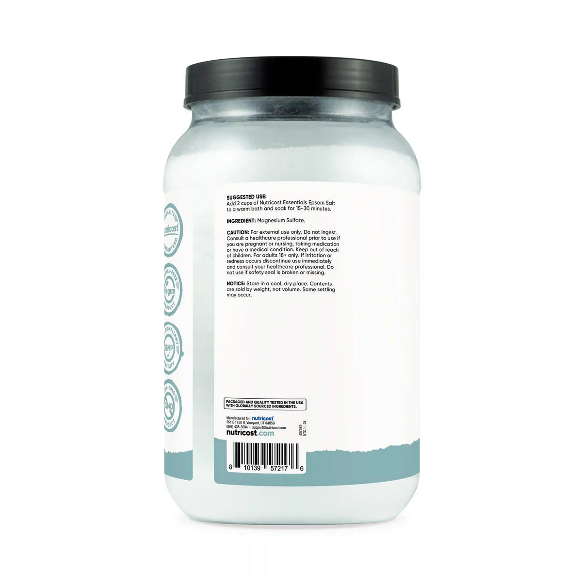 Nutricost Pure Epsom Salt