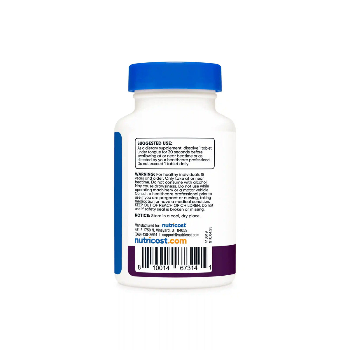 Nutricost Melatonin Tablets (Fast Dissolve)