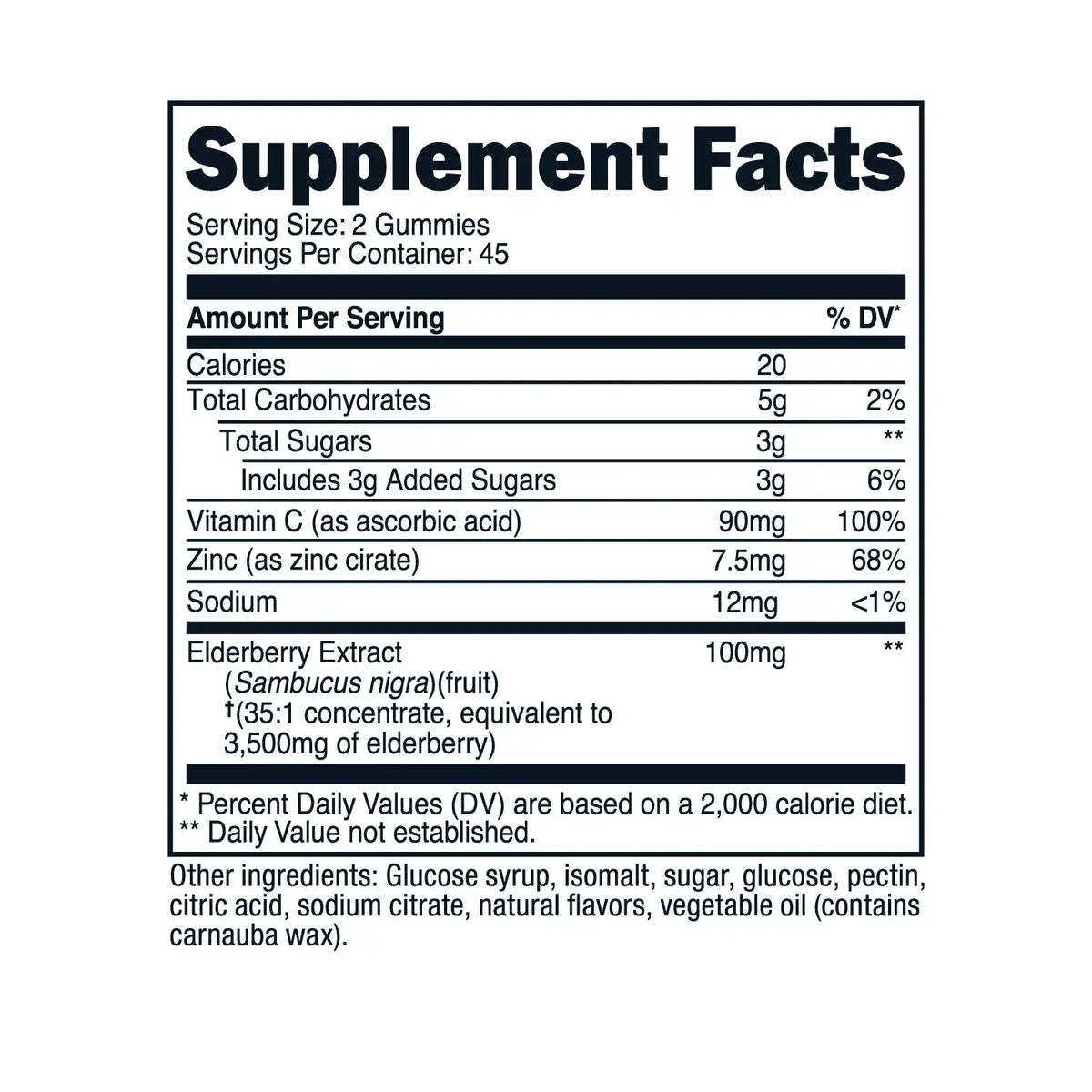 Nutricost Elderberry Gummies (with Vitamin C & Zinc)