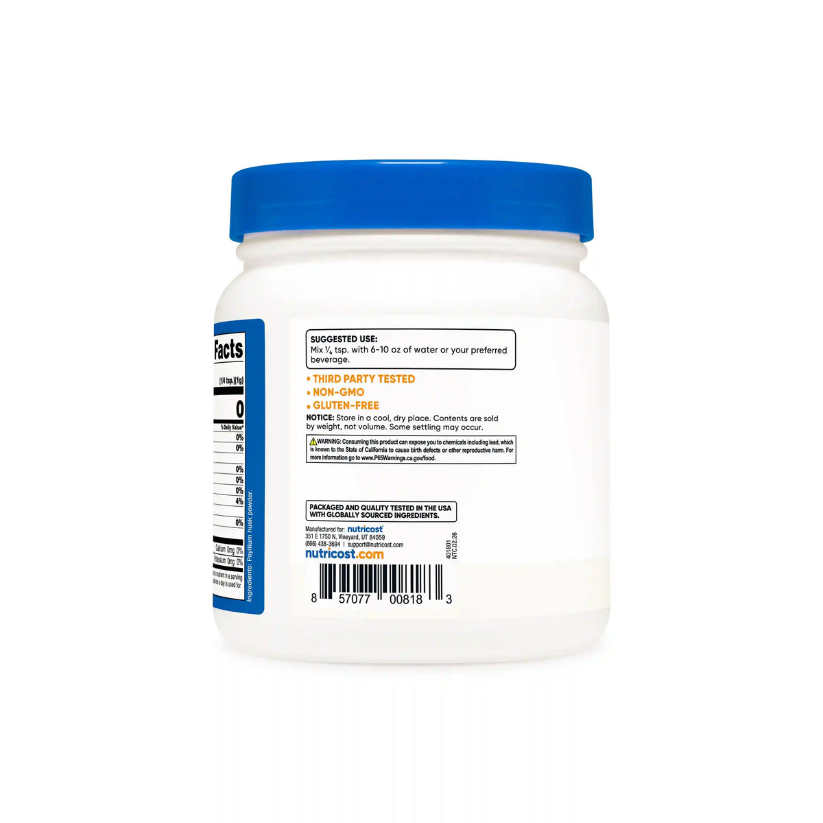 Nutricost Psyllium Husk (Ground) Powder