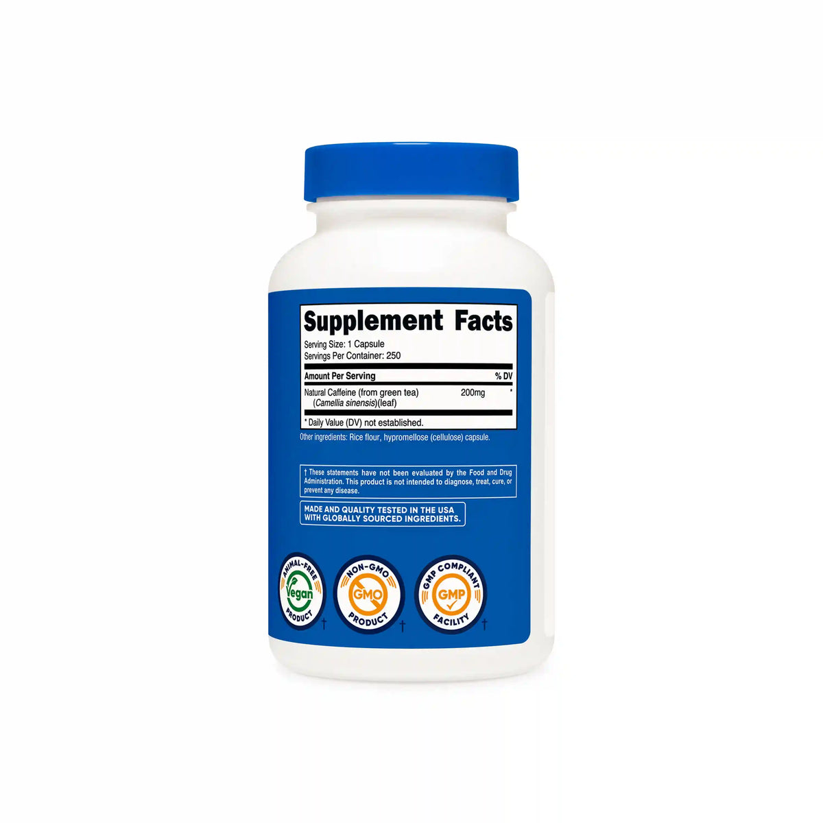 Nutricost Natural Caffeine Capsules