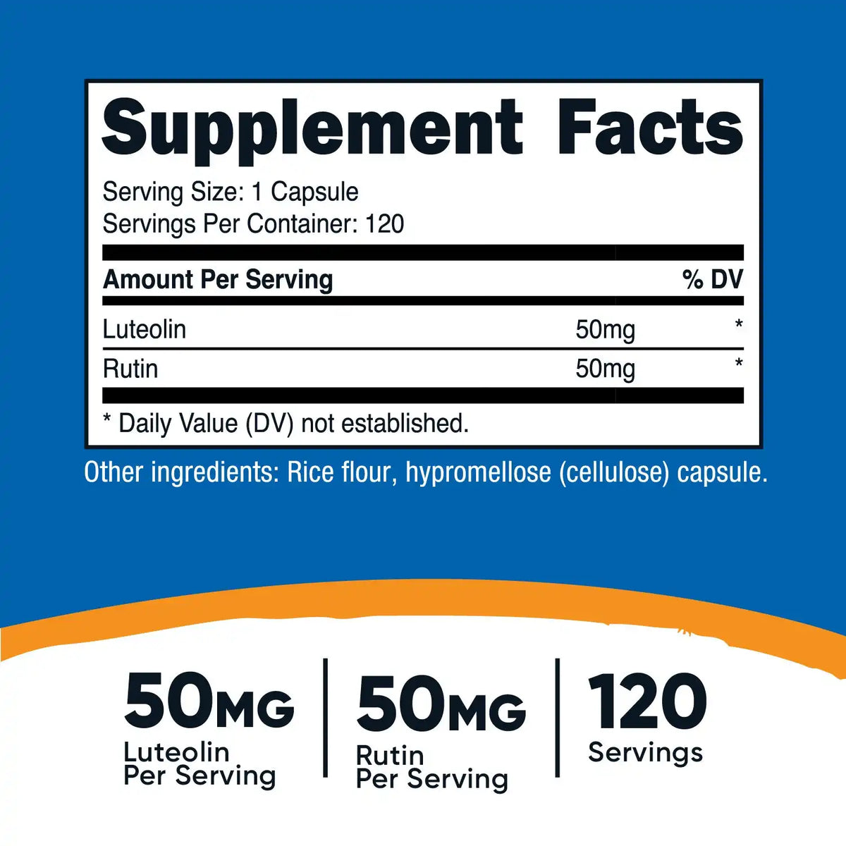 Nutricost Luteolin with Rutin Complex Capsules