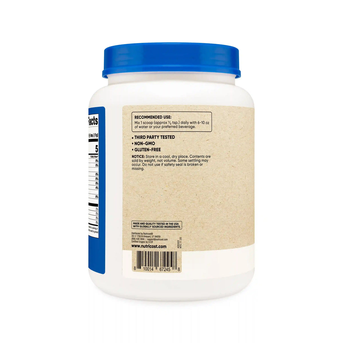 Nutricost Organic Barley Grass Juice Powder