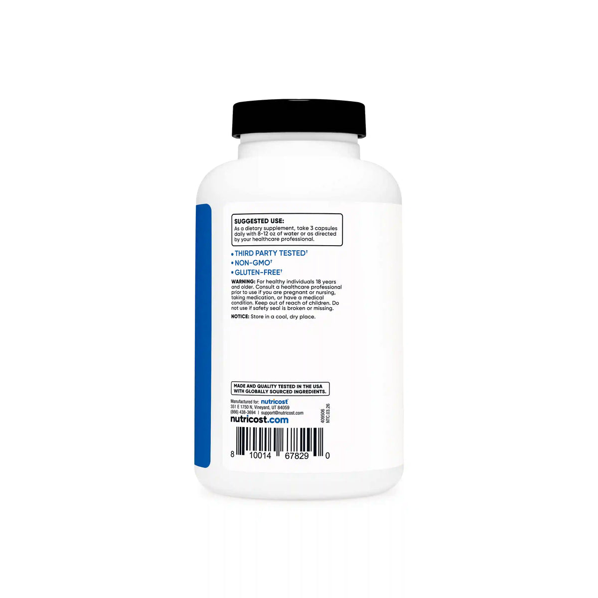 Nutricost HMB With Vitamin D3 Capsules