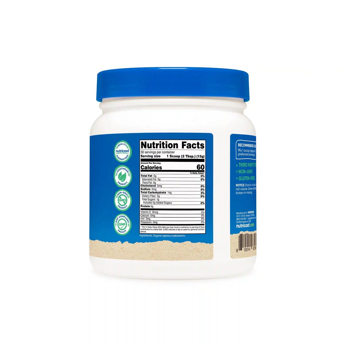 Nutricost Organic Maltodextrin Powder