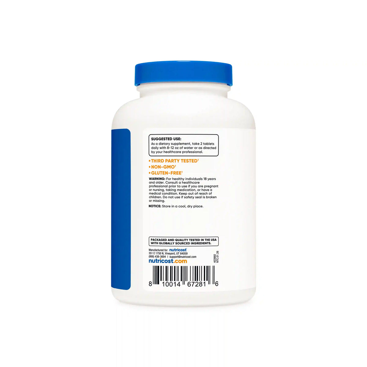 Nutricost Calcium + Vitamin D3 Tablets