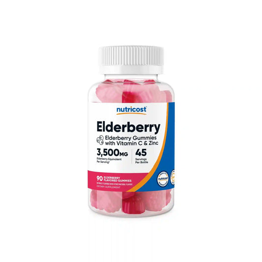 Nutricost Elderberry Gummies (with Vitamin C & Zinc)