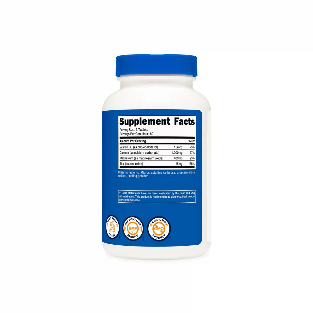 Nutricost Calcium, Magnesium & Zinc Tablets