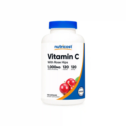 Nutricost Vitamin C with Rose Hips Capsules