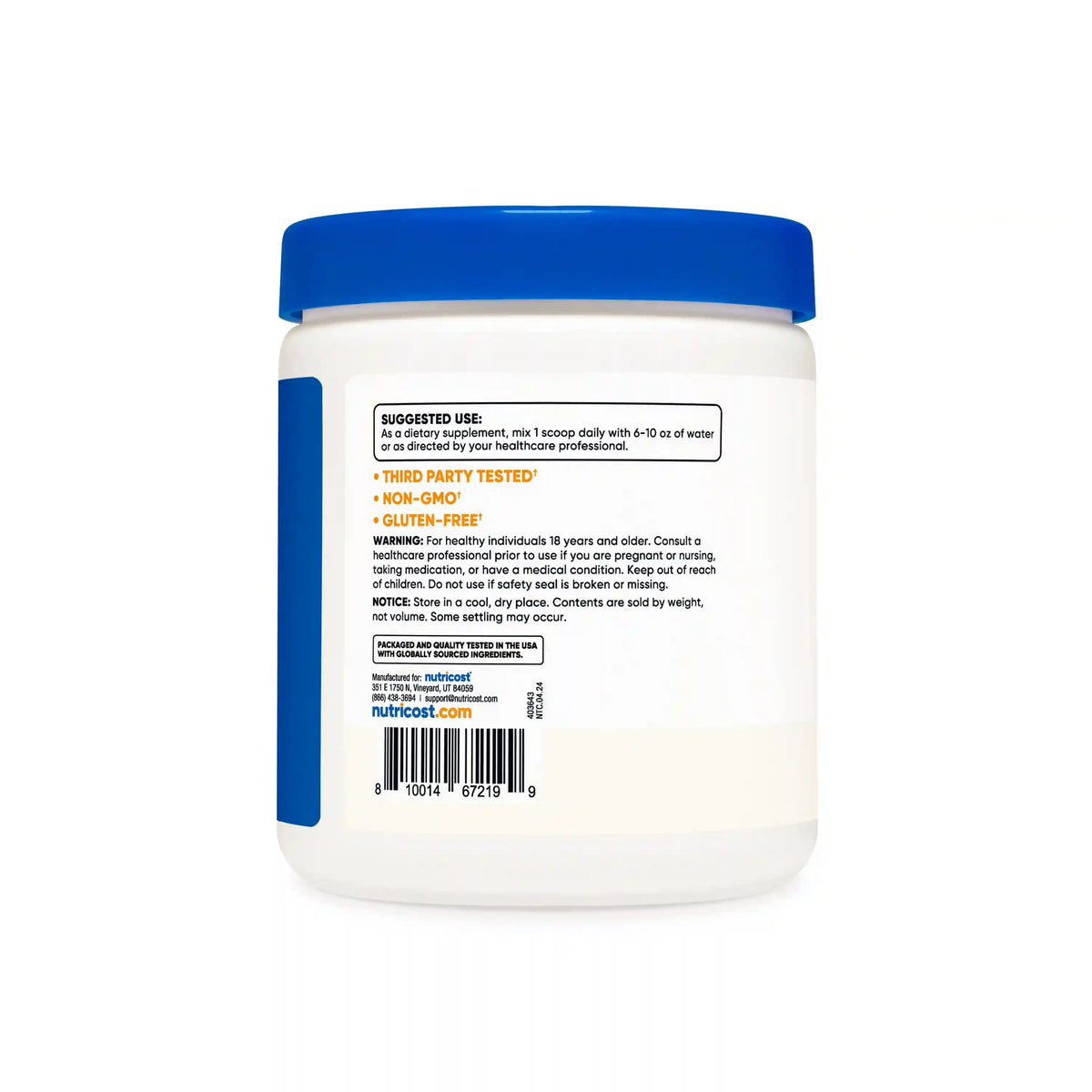 Nutricost Potassium Bicarbonate Powder