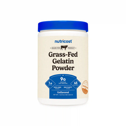 Nutricost Grass-Fed Beef Gelatin Powder