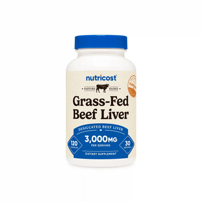 Nutricost Grass-Fed Desiccated Beef Liver Capsules
